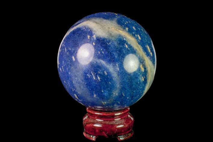 Polished Dumortierite Sphere - Madagascar #157686